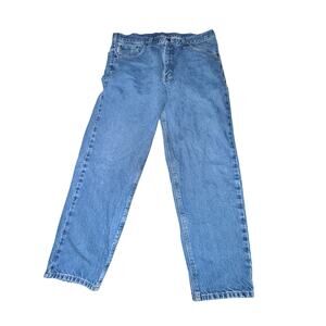 Carhartt Relaxed Fit Jeans Men's Size 38x30 Blue Denim Mid Rise Straight Leg